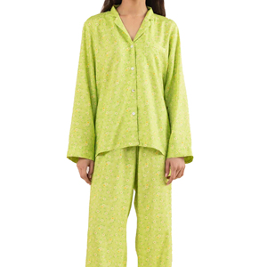 Conjunto de Pijama Elegante para Mujer, Estilo Clásico, Cómodo, de Manga Larga, Transpirable, con Forro Polar Personalizado, para Verano - Product Image 4