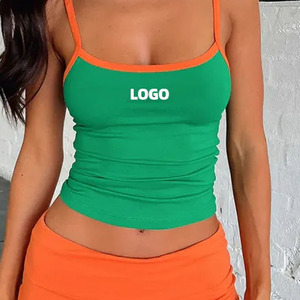 Primavera otoño colores manga larga sudor moda estampado 2 uds conjuntos mujer manga corta Top pantalones largos cintura elástica conjunto de dos piezas - Product Image 5