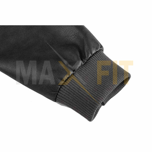 แจ็คเก็ตหนัง2023 maxfit สำหรับผู้หญิง, เสื้อแคนวาสคุณภาพสูงคอตั้ง - Product Image 6