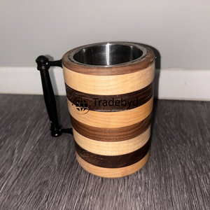 Tradebyd inspiré tasse en bois naturel verres en plastique pour un usage quotidien à la maison inspiré des tasses en bois traditionnelles - Product Image 1