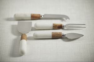 Nouvel arrivage Ensemble de couteaux à fromage de qualité supérieure Promotion Outils de coupe de fromage en acier inoxydable Manche en résine Ustensiles de cuisine - Product Image 4