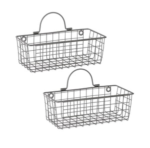 Luxury Classic Indian Handmade XL <b>Wall</b> Basket Set Stylish Fancy <b>Wire</b> Storage in Different Sizes <b>Wall</b> Basket - Product Image 1
