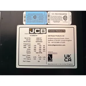 Groupe électrogène diesel 100 kW avec sélecteur de tension, interrupteur rotatif, remorquable, commercial, de secours - Product Image 5