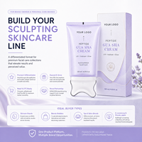 Crème hydratante pour le visage et le cou, crème de massage Gua Sha, crème éclatante, fabricant de produits de soin de la peau, OEM ODM PDRN Peptide