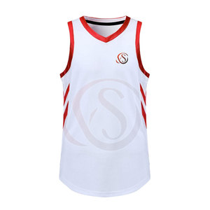 Camisetas de Baloncesto Personalizadas, Duraderas, Reversibles, Transpirables, con Estampado Sublimado, sin Mangas, Cuello en V, para Hombre, en Stock - Product Image 2