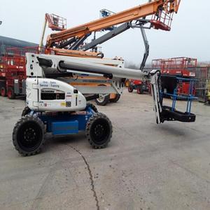 Elevador de brazo de un hombre articulado Manual autopropulsado de 23M de alta calidad, nueva condición, elevador de tijeras hidráulico telescópico, 1 tonelada - Product Image 3