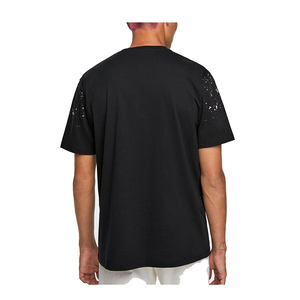 Venta al por mayor última moda patrón sólido camisetas de manga corta con cuello redondo de alto impacto de la etiqueta personalizada ODM servicios - Product Image 3