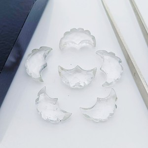 Pierre précieuse en cristal de quartz naturel, forme d'aigle facetté, pierre précieuse sculptée à la main, perles de pierre précieuse en forme d'aigle, pierres précieuses fantaisie en vrac pour - Product Image 2