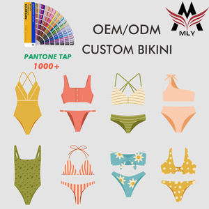 Mly निजी लेबल चमकदार बिकनी कस्टम सेक्सी रूफल स्विमसूट उच्च गुणवत्ता वाले थोक कस्टम स्विमसूट - Product Image 2