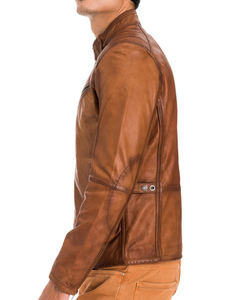 Meilleure veste d'hiver décontractée pour hommes du vendeur direct d'approvisionnement d'usine en cuir véritable de haute qualité chaud à capuche fermeture éclair personnalisée - Product Image 4