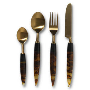 Juego de cubiertos con mango de nudo recién llegado con asas de diseñador Precio de venta completo Juego de cubiertos de metal para hoteles y restaurantes en casa - Product Image 2