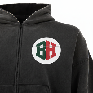 High quality 370 GSM warm <b>brushed</b> fleece cotton polyester black tracksuit hoodie and jogger set custom logo Tracksuit - Product Image 6