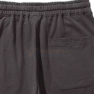 กางเกงขาสั้นออกกำลังกายผู้ชายผ้าสแปนเด็กซ์/คอตตอนแบบสวมใส่สบายสำหรับฤดูร้อน มีซิป ระบายอากาศได้ดี เหมาะสำหรับวิ่ง ฟิตเนส เทรนนิ่ง  แบบเรียบสีพื้น สามารถสั่งทำได้ - Product Image 4