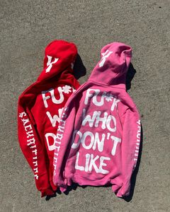 Alta calidad logotipo personalizado algodón con capucha cremallera gráficos Sudadera con capucha logotipos impresos Premium heavy fleece Sudadera con capucha de gran tamaño unisex - Product Image 2