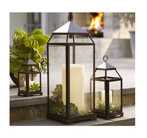 Lanternes à bougie en métal intérieur/extérieur au meilleur prix avec nouveau design de décoration pour Noël - Product Image 1