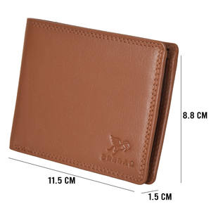 Cartera Bifold de Cuero Genuino para Hombre con 1 Ranura para Tarjetas en la Parte Trasera - Product Image 5
