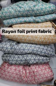 Tela de vestido floral Impresión digital personalizada 100% lámina de rayón viscosa para ropa y faldas - Product Image 2