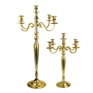 Latest Aluminum Gold Plated Latest Arrival Candelabra Floor Centerpiece 5 Arms for Decoration Tall Wedding Candelabra New Design - Product Image 5