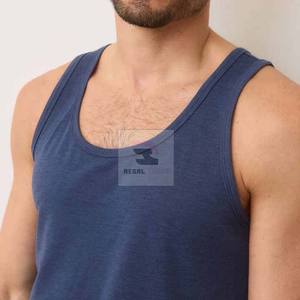 Débardeur pour hommes avec logo personnalisé vêtements de fitness et de yoga débardeurs - Product Image 4