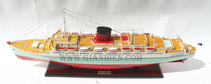 Gia Nhien Design personnalisé du fabricant RMS CARONIA Maquette de bateau de croisière Cadeau artisanal en bois de haute qualité - Product Image 2