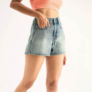 Shorts de Mezclilla Casuales de Cintura Alta para Mujer, Estilo 2025, Transpirables - Product Image 3