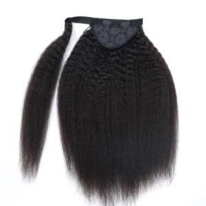 Extension de cheveux naturels vietnamiens queue de cheval, vierges, super double drawn, aspect naturel, facile à clipser, pour femmes, usage quotidien ou soirée, 100g, la meilleure - Product Image 2
