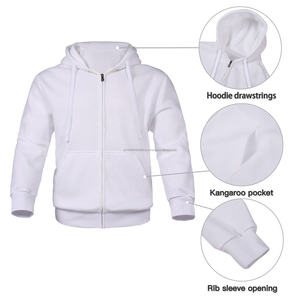 Ensemble de survêtement pour homme avec sweat à capuche à double fermeture éclair personnalisé 350 g/m², pantalon de survêtement en strass Freece, 2 pièces, mode streetwear pour homme, taille plus - Product Image 2