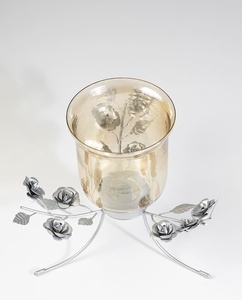 Unique Design Metal <b>Brass</b> <b>Candlestick</b> Holder Set Includes Lanterns and Stand for Wedding Dinner Table Decor - Product Image 1