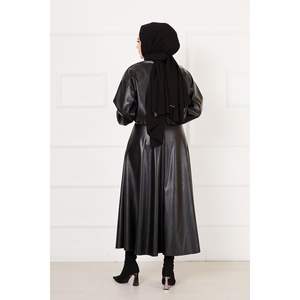 Tailleur en cuir noir - Product Image 4
