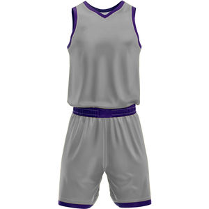 Design de maillot de basket-ball personnalisé pour kit d'équipe Col en V Sublimation haut de gamme Fabriqué au Pakistan Pantalon de qualité supérieure Design personnalisé - Product Image 1