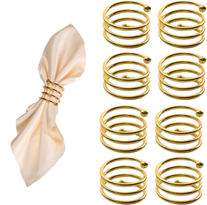 Anillo Decorativo para Servilletas de Mesa, Ideal para Arreglos de Mesa en Eventos, Recepciones en el Hogar y Comidas de Celebración Especiales - Product Image 1