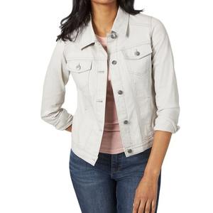 High Quality Women's <b>Long</b> Sleeve Casual <b>Denim</b> <b>Jacket</b> Distressed Stretchy Button Jeans <b>Jacket</b> In Cotton Export From BD Supplier - Product Image 3
