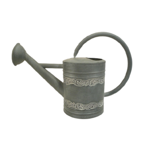 Galvanized Embossed Design Border Metal Watering Can Outdoor Decorative Modern Look Handmade <b>Garden</b> Decor Metal Watering Can - Product Image 1