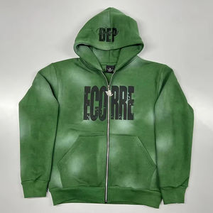 เสื้อมีฮู้ดผู้ชายใส่ได้ทั้งชายและหญิงรุ่นเฮฟวี่เวทคุณภาพสูงซักด้วยกรดไซส์เราทำจากผ้าฝ้ายเทอร์รี่แบบสวมหัวสำหรับฤดูใบไม้ร่วง - Product Image 4