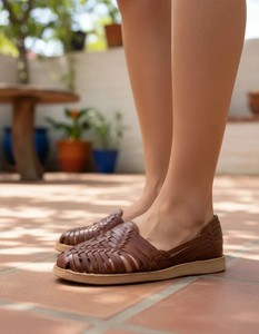 Mocasines de Cuero Trenzado para Mujer, Zapatos Casuales Sin Cordones, Ligeros, Transpirables, con Suela Plana para Uso Diario - Product Image 3