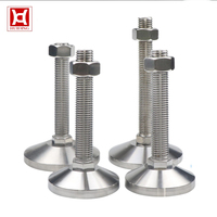 Pieds de nivellement réglables en acier inoxydable 304 de haute qualité D80mm, pieds de nivellement à vis filetés polyvalents pour établi
