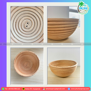 HOT SELLING From Vietnam Factory Round and Oval Rattan <b>Bread</b> Proofing <b>Baskets</b> Available With High Quality - Product Image 2