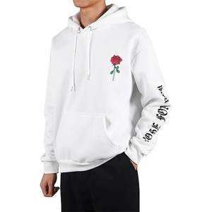 Vente en gros de sweats à capuche imprimés avec logo personnalisé pour adultes sweats à capuche imprimés streetwear pour hommes coton mélangé de base lourd - Product Image 1