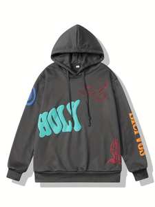 Sweats à capuche d'extérieur d'hiver en polaire épaisse personnalisée pour hommes, vêtements grande taille avec relief bouffant respirant 100% coton - Product Image 2