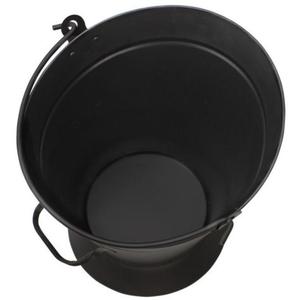 Cubo de carbón de hierro con detalles antiguos de primera calidad y diseñado para uso en chimenea y que proporciona un almacenamiento decorativo y práctico - Product Image 2