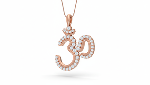 จี้พระอม 14K ทองคำแท้ ประดับเพชรแท้ สำหรับผู้หญิง - Product Image 3