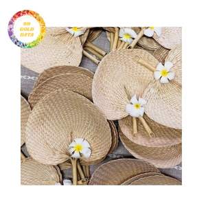 Bamboo Palm Handfan 100 Percent Handmade Bamboo Craft Traditional Handfan Perfect Gift from Vietnam - Product Image 2