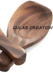 Mains à salade en bois d'acacia artisanales Serveurs à griffes en bois écologiques pour lancer et servir des salades, des fruits et des pâtes - Product Image 3