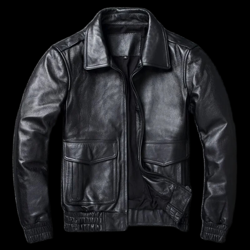 Verified Supplier Leather Jacket A2 Genuine Leather & Customizable