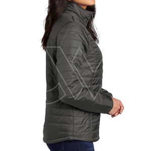 Nueva Chaqueta Bomber Acolchada Casual de Invierno para Mujer 2024 al por Mayor Personalizable con Cuello Alto y Acolchado Cálido - Product Image 3