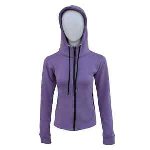 เสื้อมีฮู้ดของผู้หญิงสำหรับฤดูหนาวระบายอากาศได้ดีมีโลโก้ด้านหน้าแบบกำหนดเองผ้าฝ้าย100% สีทึบสไตล์ล่าสุดสำหรับขายส่ง - Product Image 1