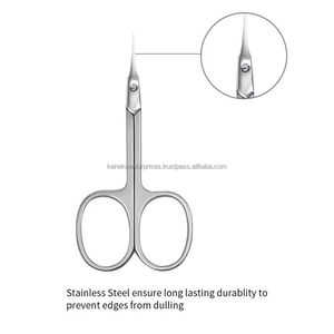 Ciseaux à cuticules de luxe de style russe, lame incurvée professionnelle, acier inoxydable, manche en céramique, outil professionnel - Product Image 6