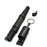 Tablier en cuir bon marché avec logo personnalisé chef BBQ charpentier cuisine barista avec anneau de serviette et porte-bouteille réglable facile à nettoyer