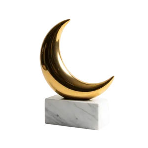 Decoración de Luna de Latón Duradero para Mesa, Decoración del Hogar de Alta Calidad con Acabado Pulido, Fácil Instalación - Product Image 4