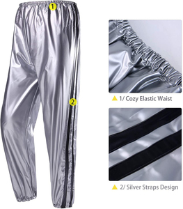 ชุดซาวน่ากันเหงื่อสำหรับผู้ชายและผู้หญิง,ชุดออกกำลังกายแขนยาวมีฮู้ดสีดำแบบกันน้ำลดน้ำหนัก - Product Image 5